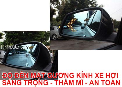 Độ đèn mũi tên gương kính xe hơi ô tô